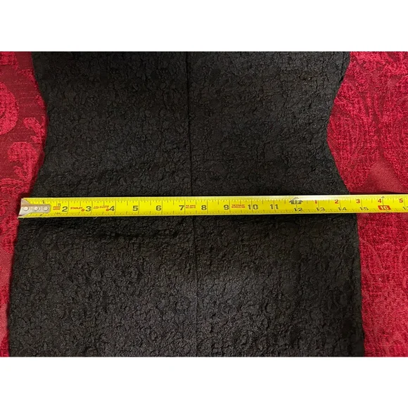 NWT 2021 ZARA Black Strapless Lace Midi Dress S - Picture 12 of 12